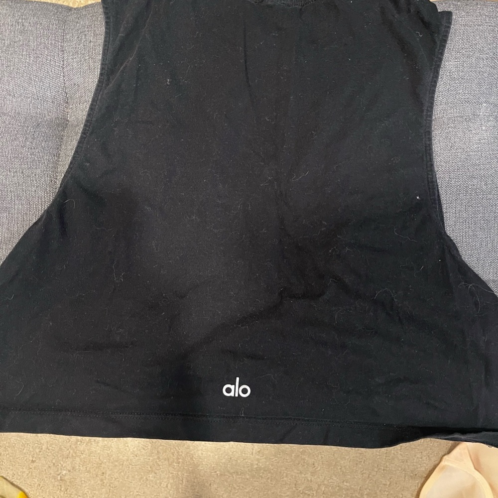 Alo Black Tank Top
